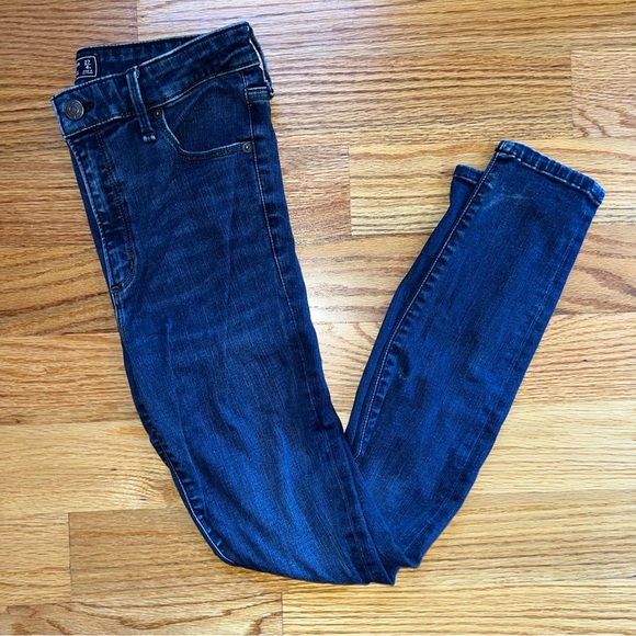 Abercrombie & Fitch Simone high rise super skinny jeans size 27 / 4 S - Picture 1 of 5